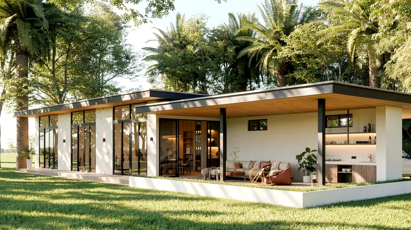 The open terrace in front of the living room